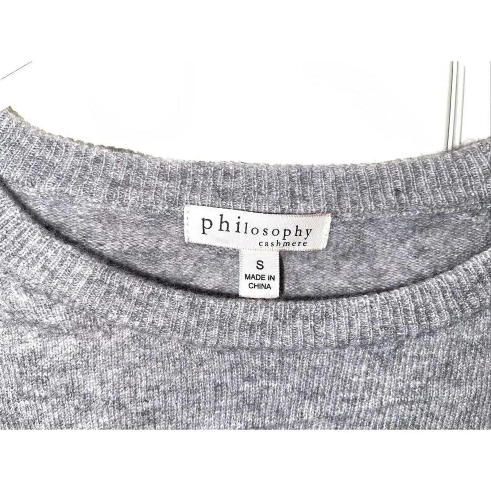 Other Philosophy Cashmere Heart Sweater - Gray & Red Size S / US 4 / IT 40 - 3 Thumbnail