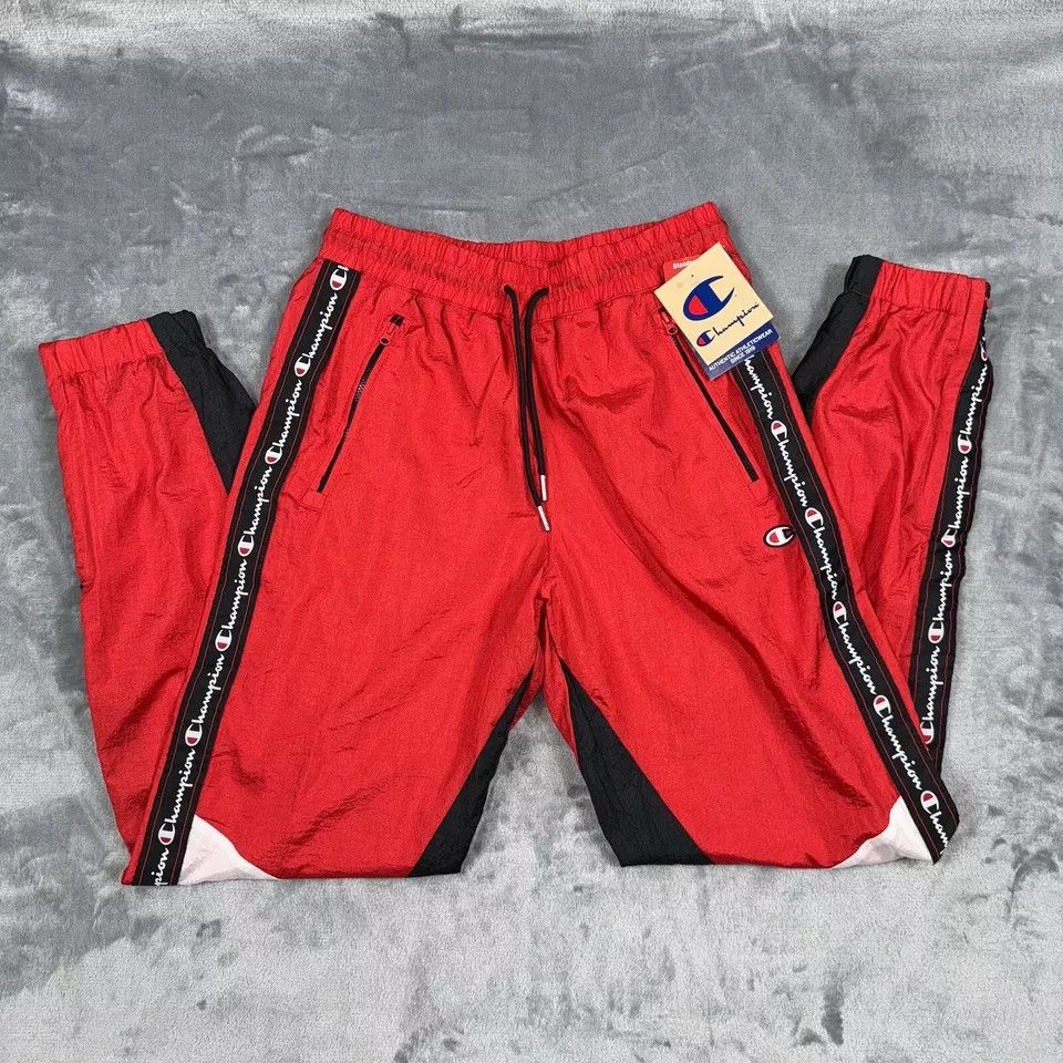 Champion Champion 100% Nylon Windsuit Pants Red Size US 30 / EU 46 - 1 Thumbnail