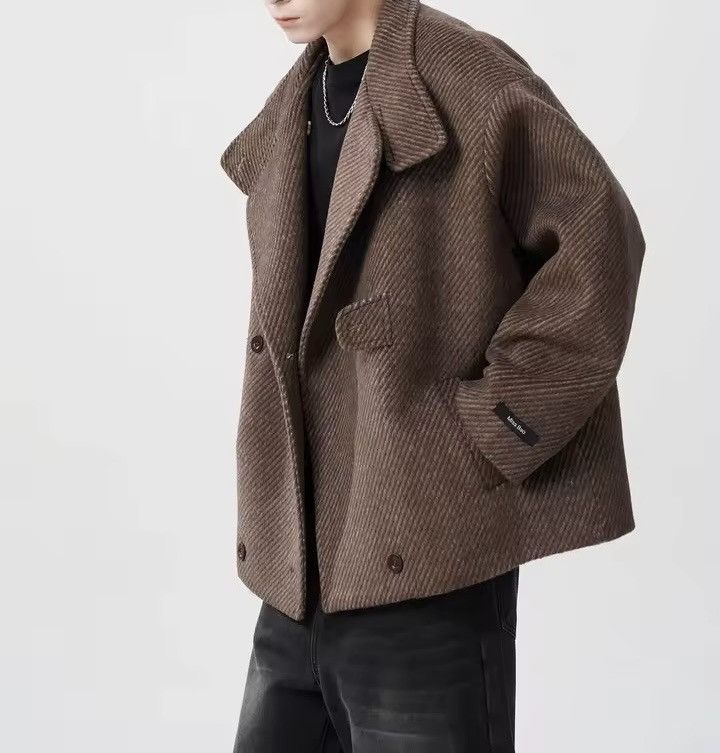 Vintage Retro Y2k Wool Blend Warm Loose Trendy Coat Jacket Size US L / EU 52-54 / 3 - 9 Thumbnail