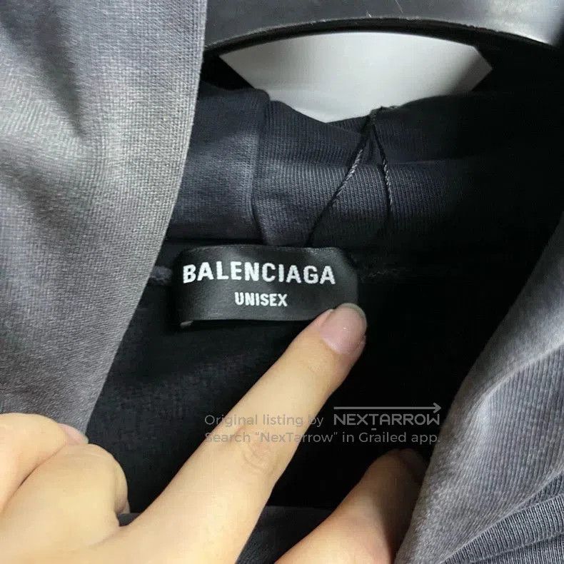 Balenciaga Balenciaga Black Letter Print Hoodie. Size US XS / EU 42 / 0 - 3 Thumbnail
