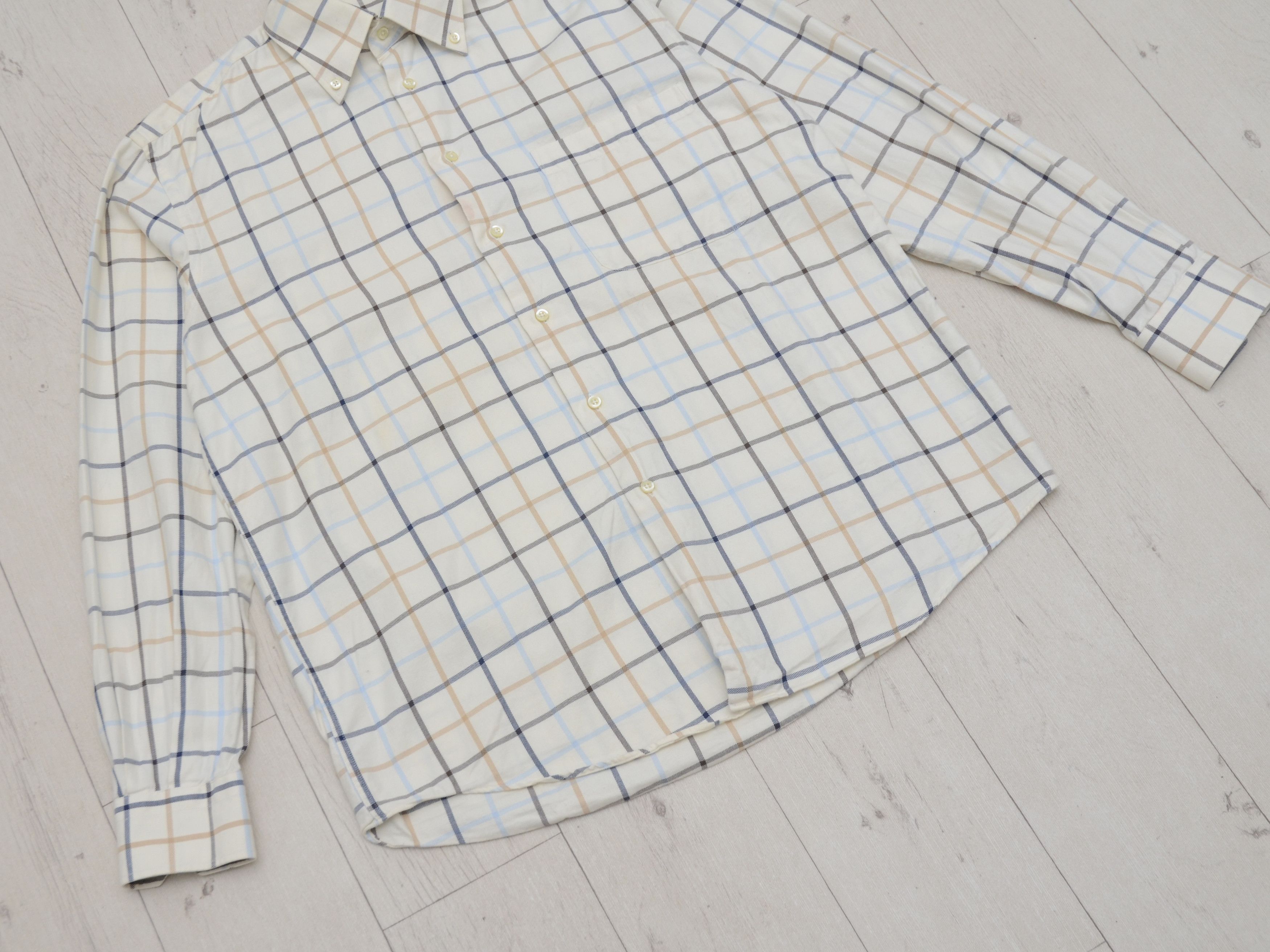 Tombolini Tombolini Men's Dress Shirt Button-Up Checkered Pattern Size US L / EU 52-54 / 3 - 3 Thumbnail