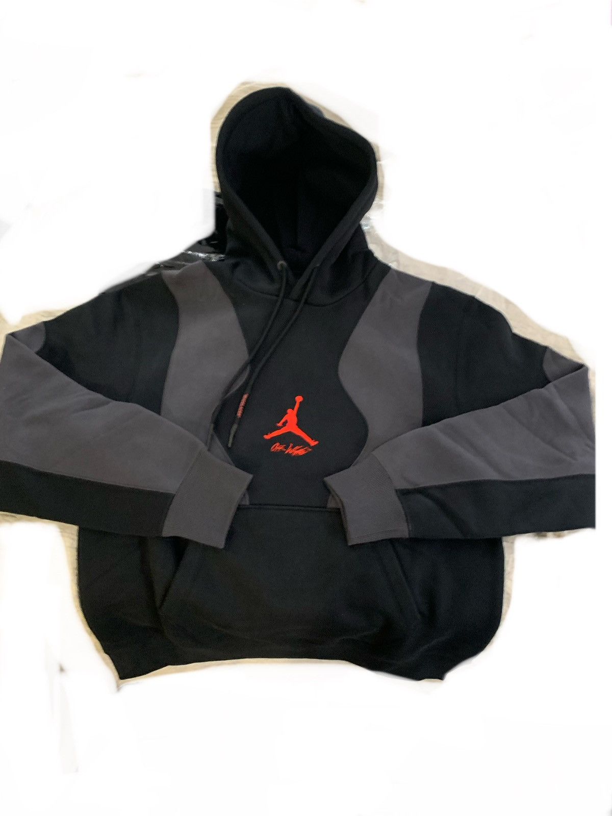 ★OFF-WHITE x NIKE★ AIR Jordan Hoodie FW21 BLACK / WHITE $_57.JPG