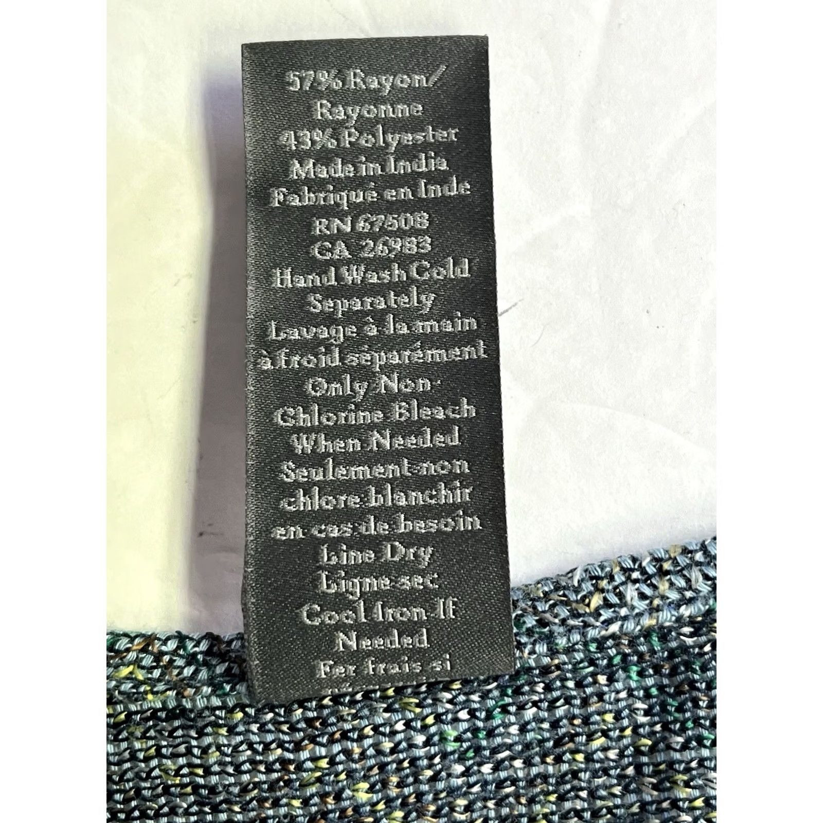 Vince Camuto Vince Camuto Poncho Cape Oversized Cardigan One Size Blue Womens Tasseled Multicolor Overcoat Poncho Capes Styles: Overcoat (Metal Theme) Size ONE SIZE - 7 Thumbnail