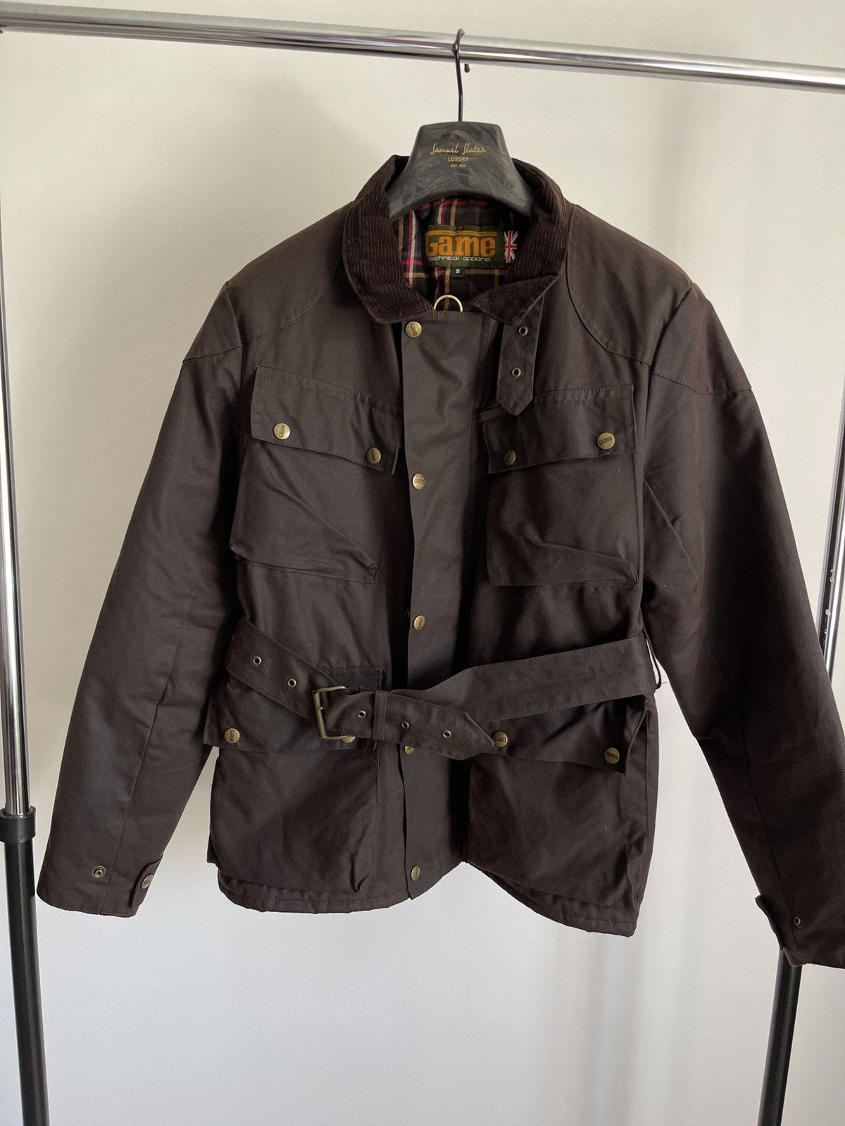 Vintage Game Technical Apparel Waxed Cotton Motorcycle Jacket S Size US S / EU 44-46 / 1 - 4 Thumbnail