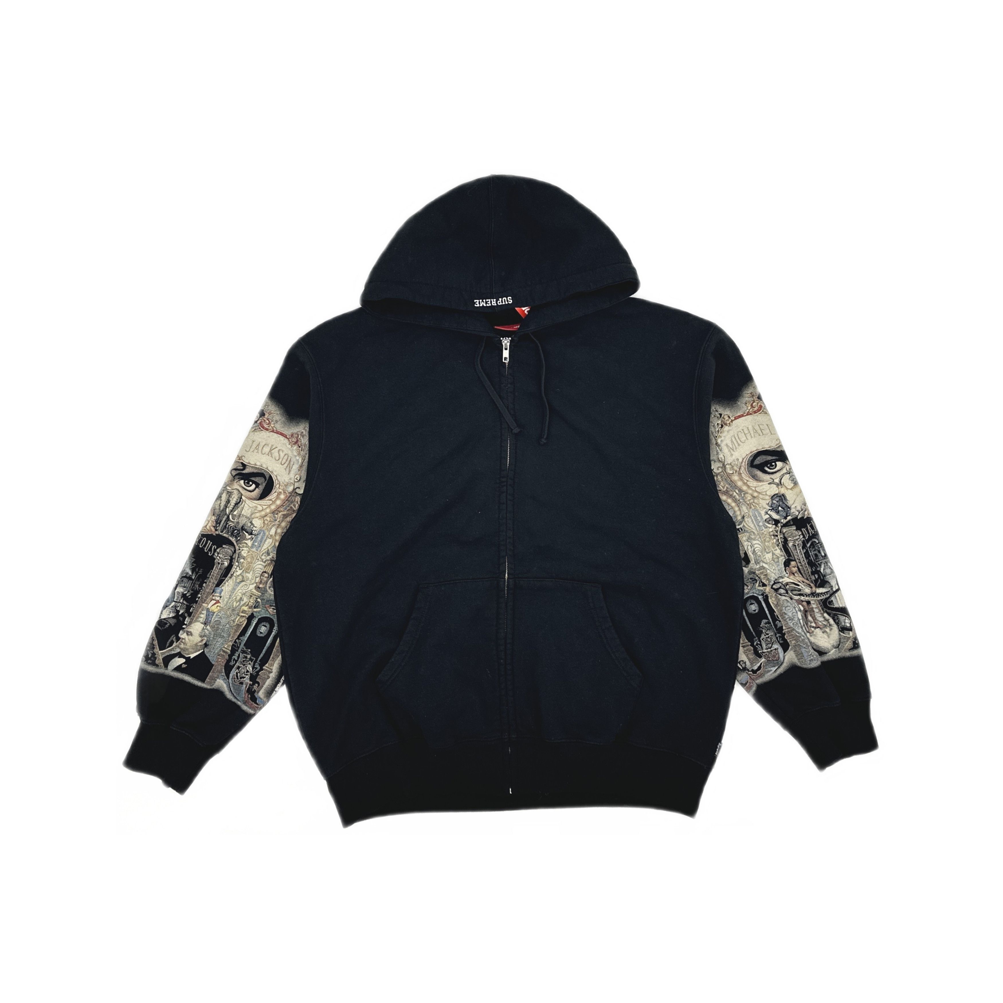 Supreme Supreme Michael Jackson Dangerous Zip Up Hoodie Black
