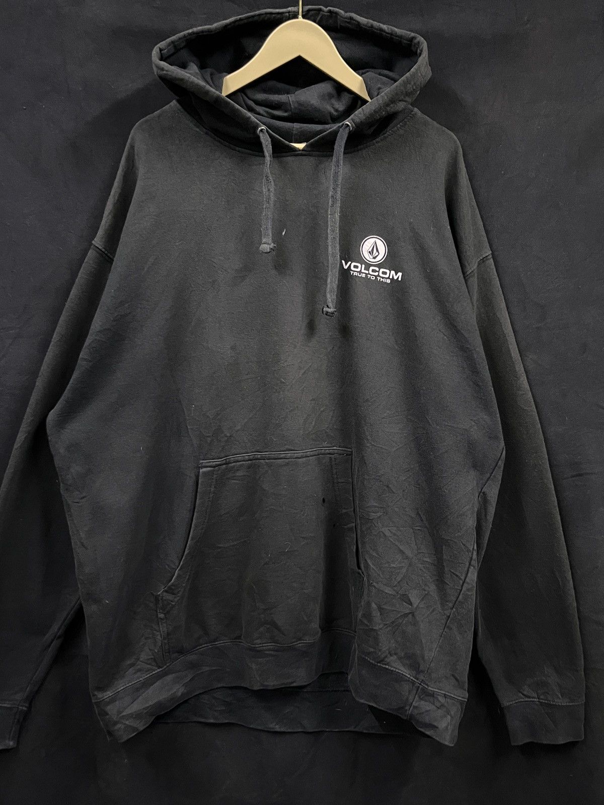 Volcom Vintage 90s Volcom Skate Black Hoodie Size US XL / EU 56 / 4 - 6 Thumbnail
