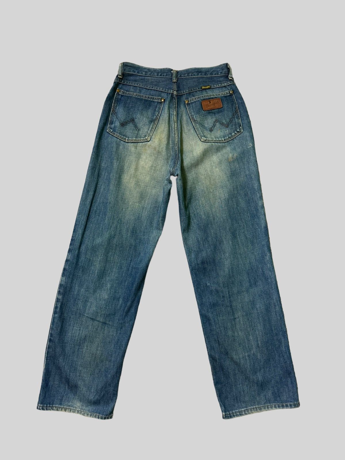 If Six Was Nine × Japanese Brand × Wrangler Vintage Lady Wrangler Baggy Distressed Denim Size US 27 - 2 Thumbnail