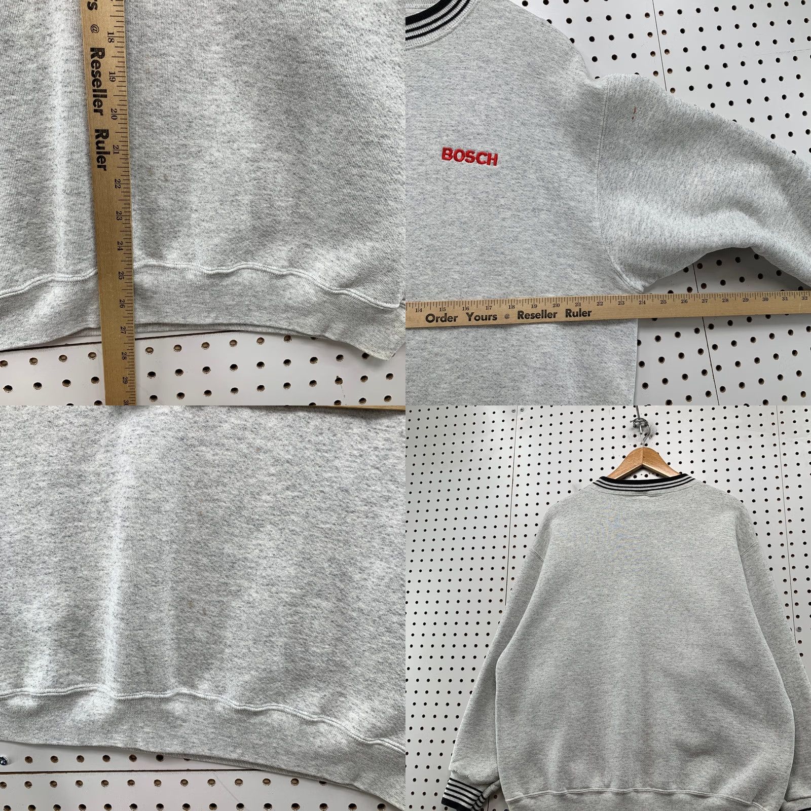 Vintage VINTAGE Bosch Sweatshirt Mens XL Gray Heavyweight Fleece Crewneck USA Shirt Mens XL Gray 90s Heavyweight Size US XL / EU 56 / 4 - 9 Thumbnail
