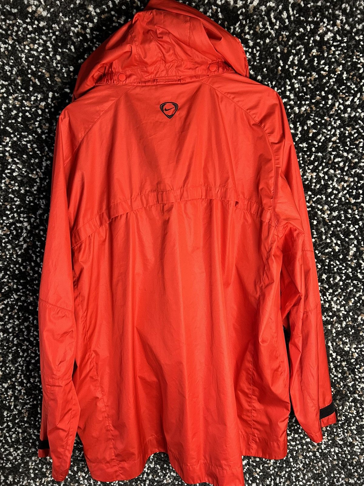 Vintage Y2K Nike Manchester United Hooded Jacket Red Jersey