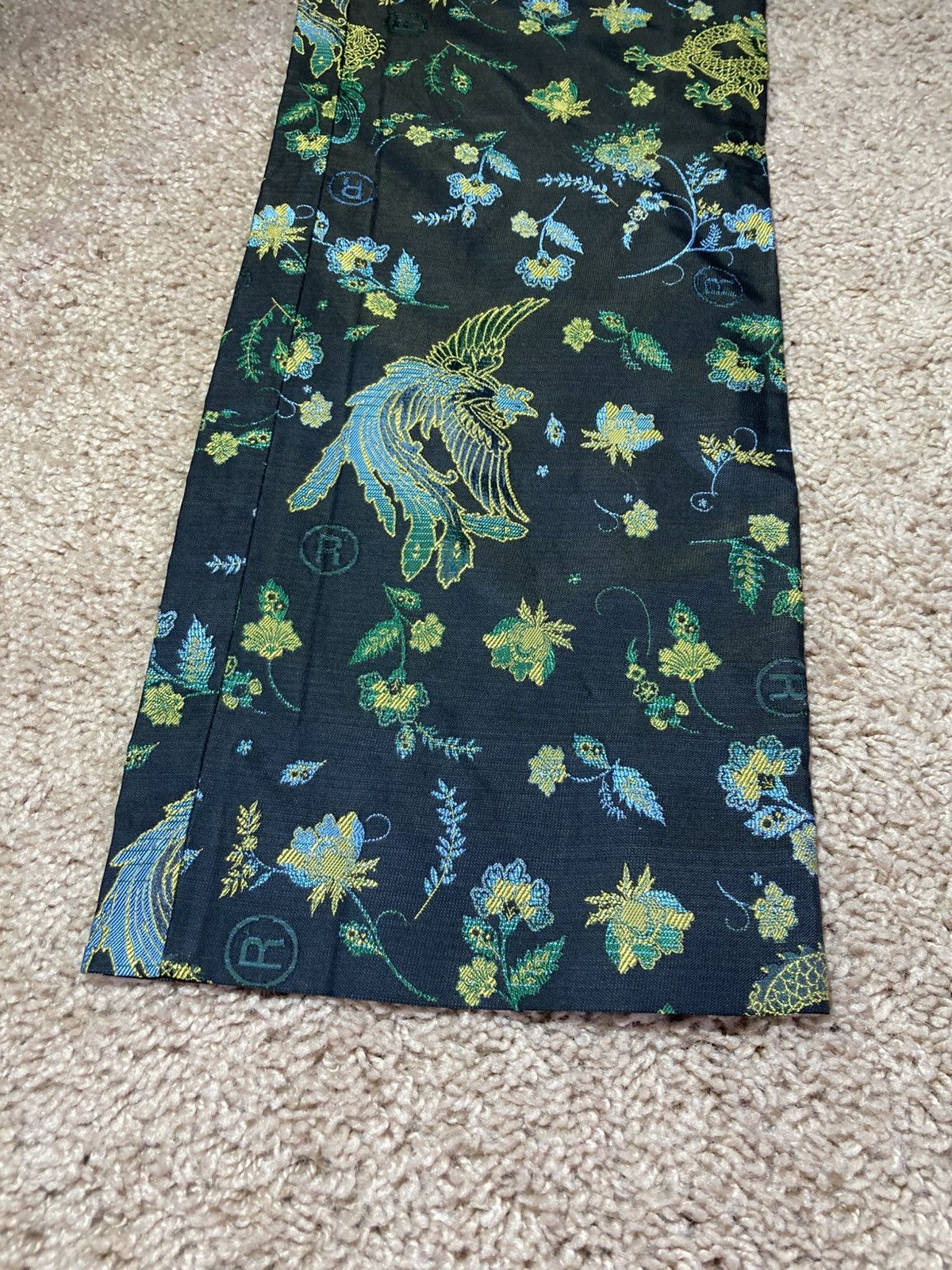 Martine Rose SS20 Martine Rose Chinese Floral Straight Viscose Rave 2020 Size US 30 / EU 46 - 3 Thumbnail