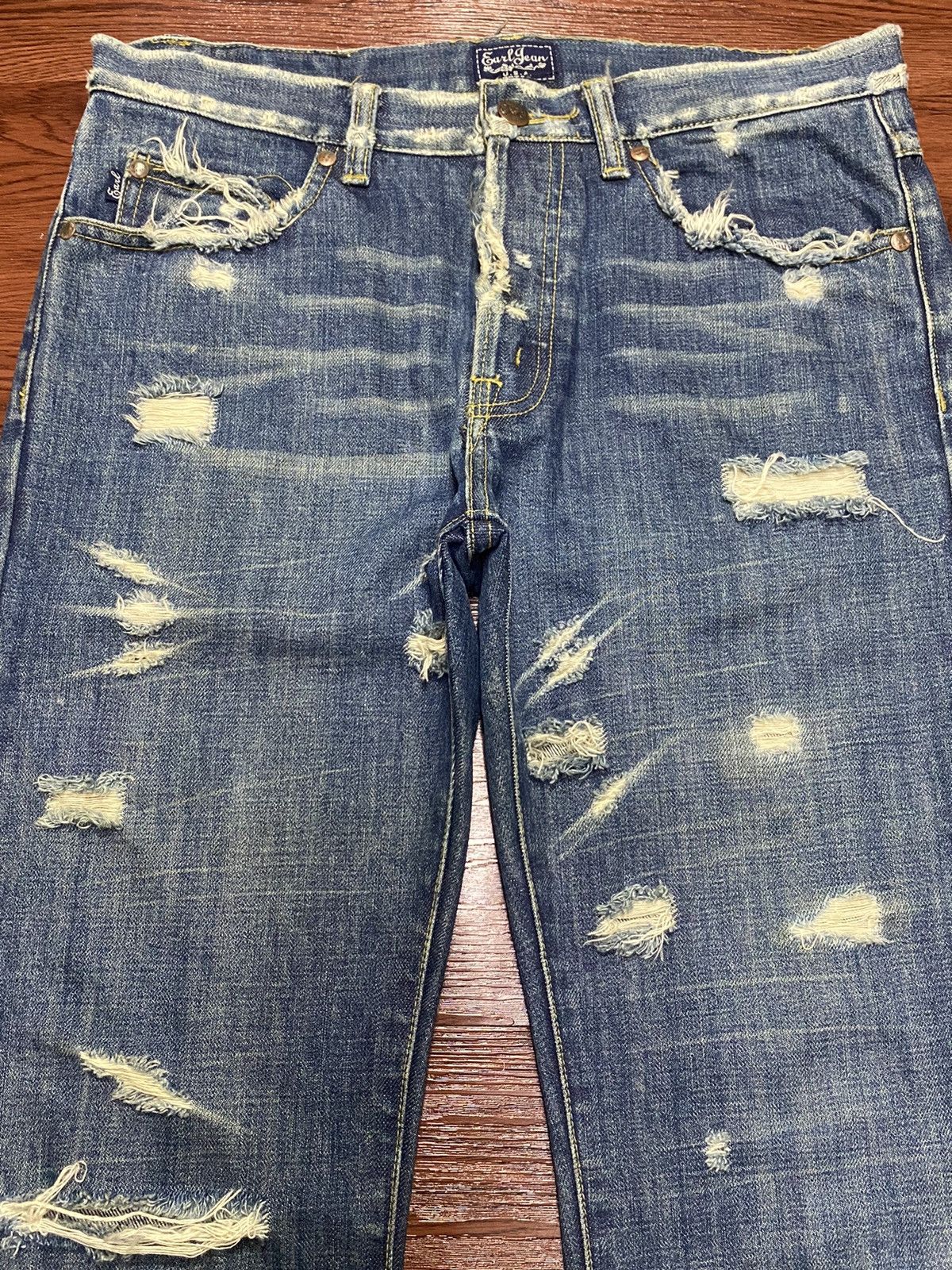 Earl Jeans Earl Jean Western Rare Distressed Seditionary Flare jeans Size US 32 / EU 48 - 3 Thumbnail
