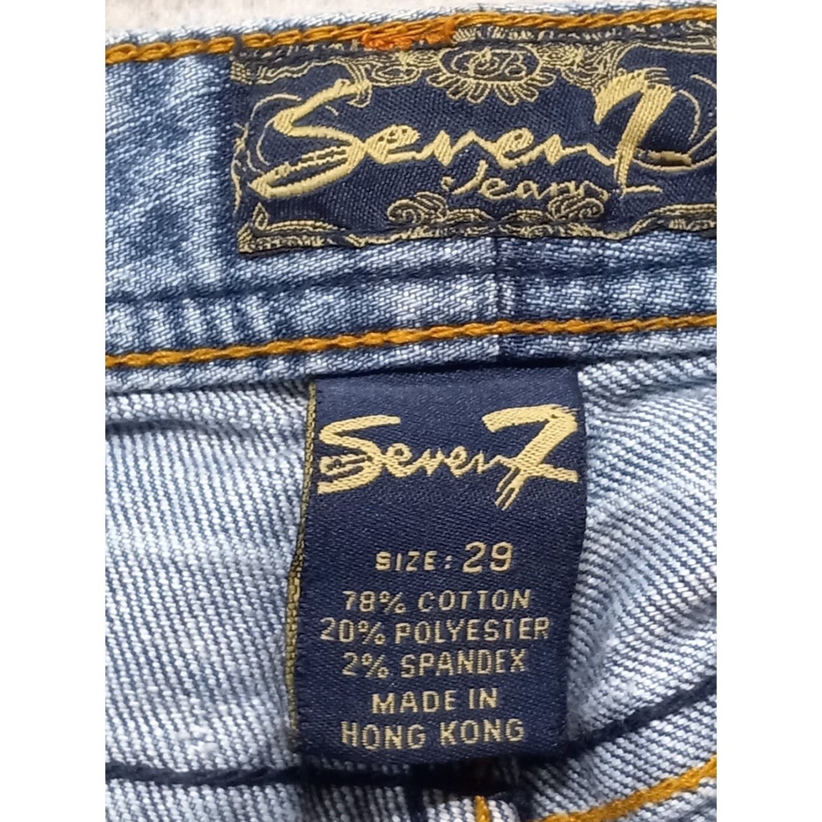Vintage Seven7 Flare Jeans Women's Blue Medium Wash Denim SZ 29 RN 109890 Size 29" - 4 Thumbnail