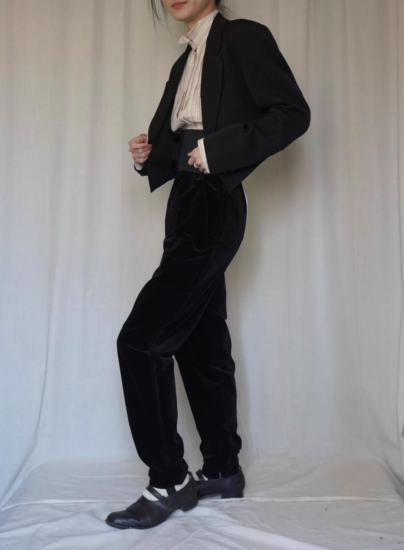 Comme des Garcons CDG 1989AW Tricot Single-Button Wool Dress Short Jacket M Size M / US 6-8 / IT 42-44 - 7 Thumbnail
