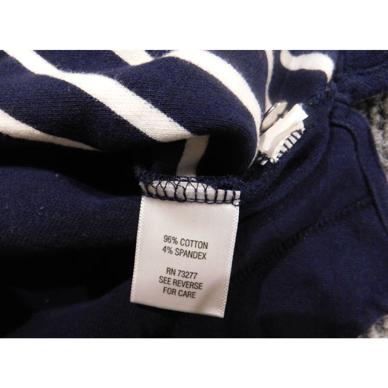 Croft & Barrow Croft & Barrow Blouse Womens Regular Shirt Blue Striped Crew Neck Long Sleeve Stretch Breathable Cotton Polyester Rayon Casual Size M / US 6-8 / IT 42-44 - 7 Thumbnail