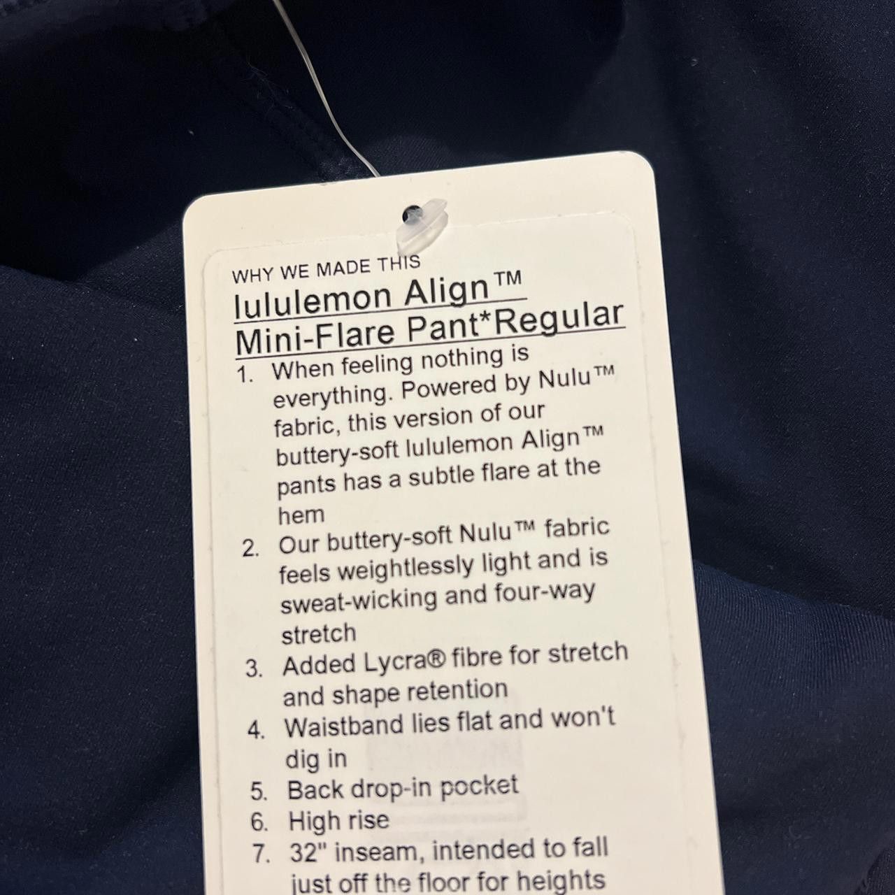 Designer Lululemon Align Mini Flare Pant Regular 5975 Size 28" / US 6 / IT 42 - 3 Thumbnail