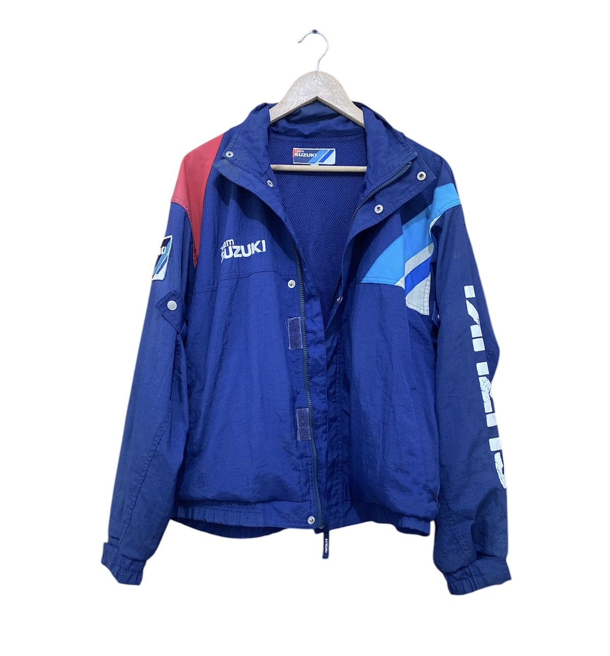 Japanese Brand × Vintage Vintage Team Suzuki Racing Motor GP Big Logo Bomber Jacket Size US M / EU 48-50 / 2 - 3 Thumbnail