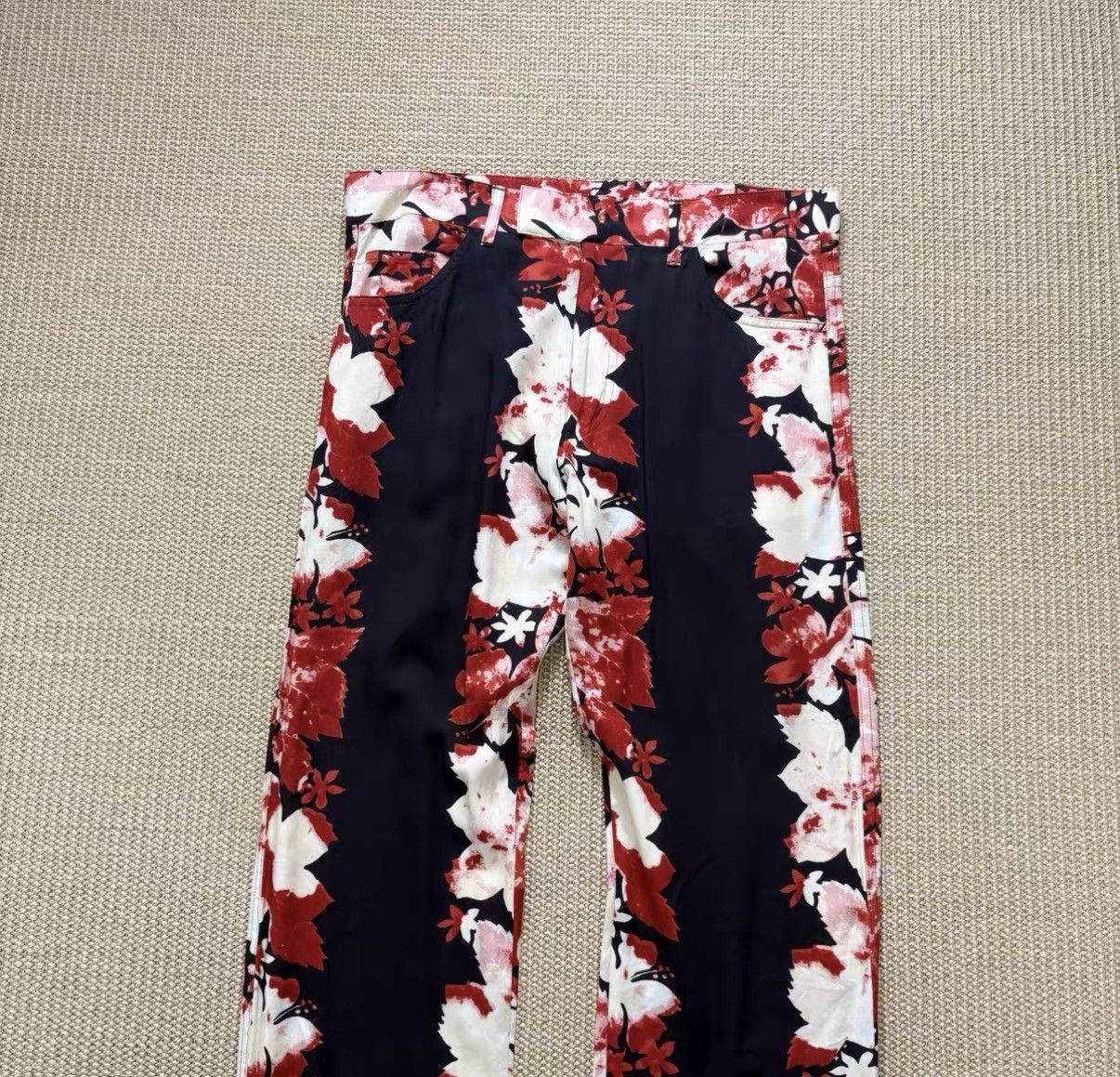 Jean Paul Gaultier Jean Paul Gaultier 90s Floral Print Pants J29 Size US 30 / EU 46 - 3 Thumbnail
