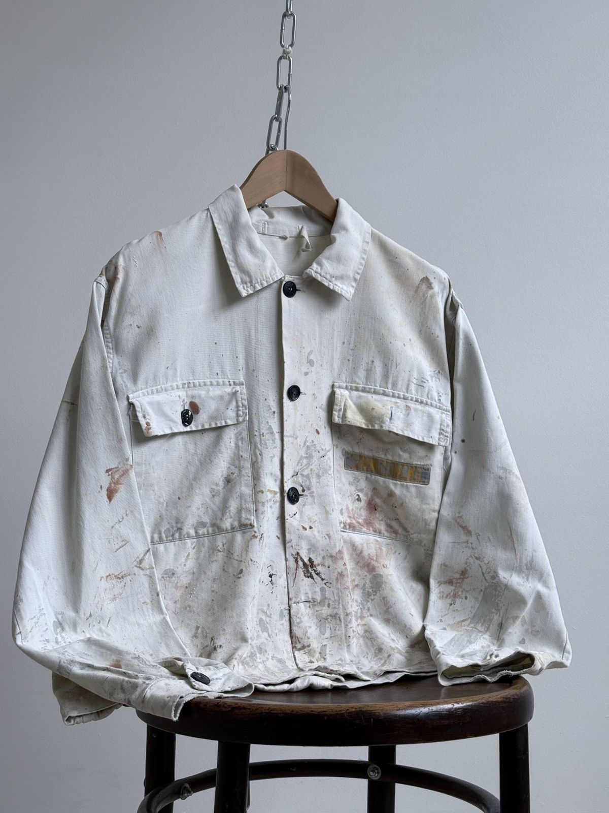 Vetra Vintage 1978 Dated German Thrashed Sanfor Chore Work Jacket Size US L / EU 52-54 / 3 - 1 Thumbnail