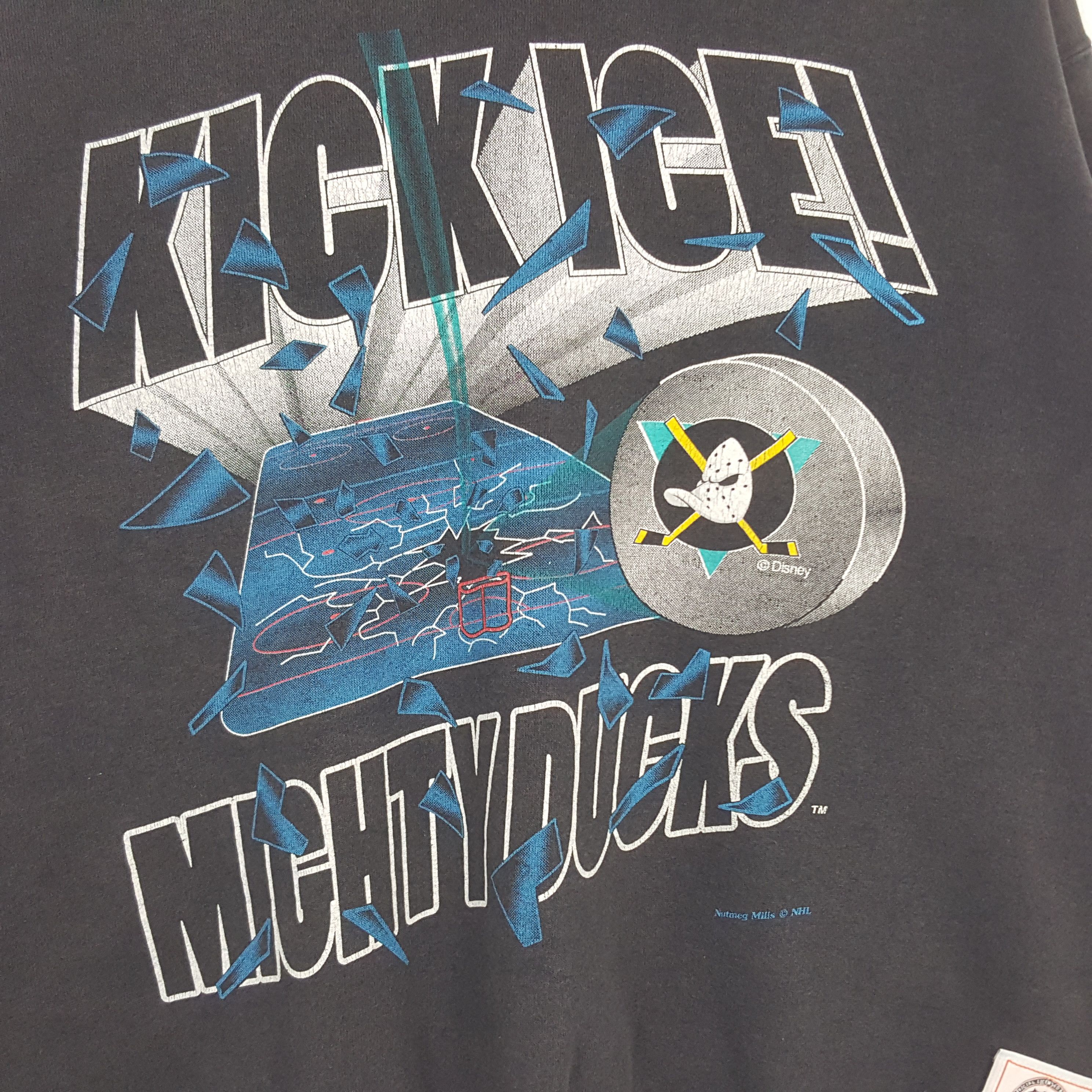 NHL × Nutmeg × Vintage Vintage Kick Ice Michtyducks Hockey Team Sweatshirt Size US L / EU 52-54 / 3 - 2 Thumbnail