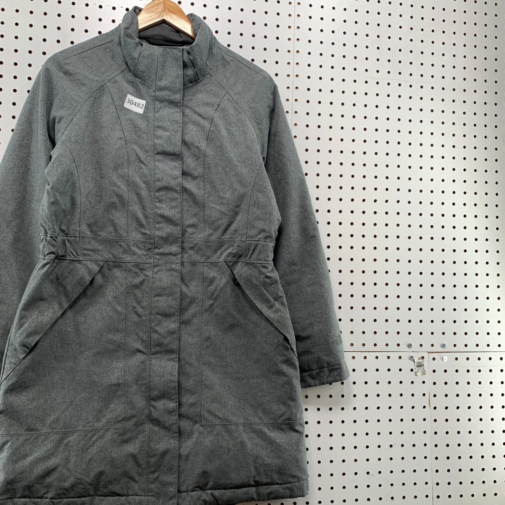 The North Face VINTAGE The North Face Down Coat Womens M Gray 20x35 Arctic Hyvent 550 Parka Wool? Size M / US 6-8 / IT 42-44 - 5 Thumbnail