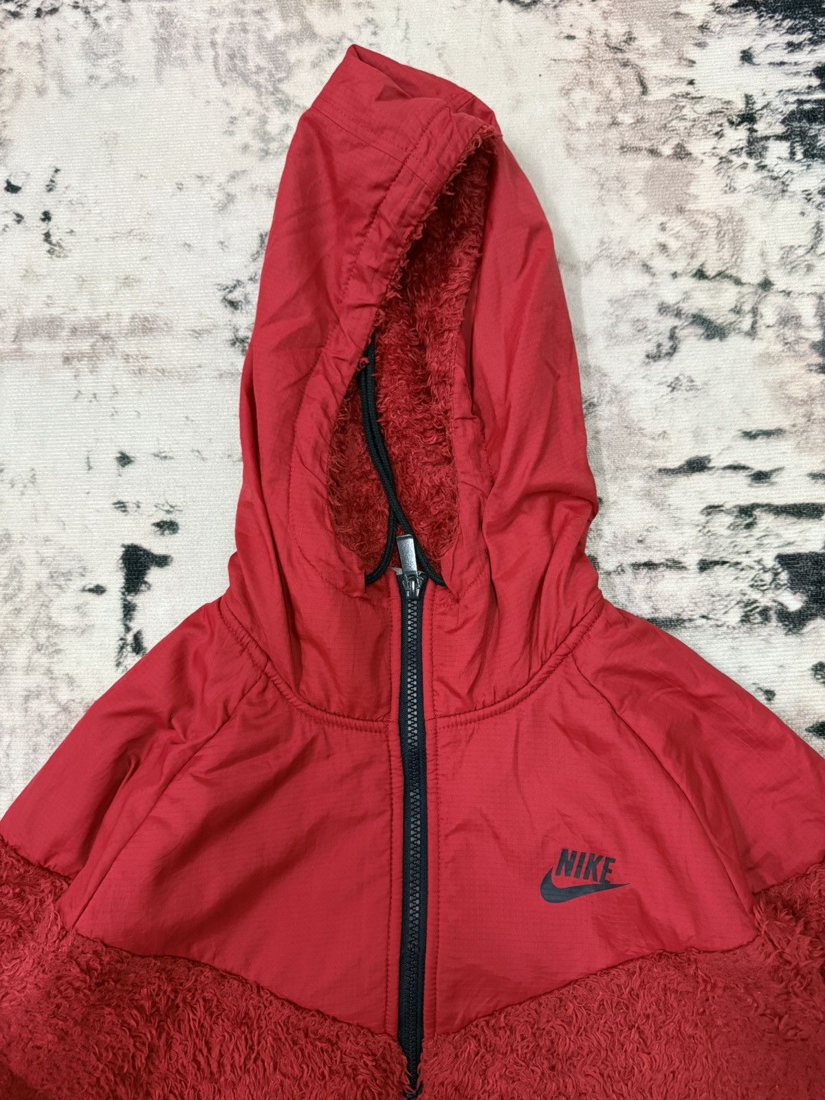 Nike Vintage Nike Shearling Fleece Sweater Hoodie Jacket Size US XS / EU 42 / 0 - 4 Thumbnail