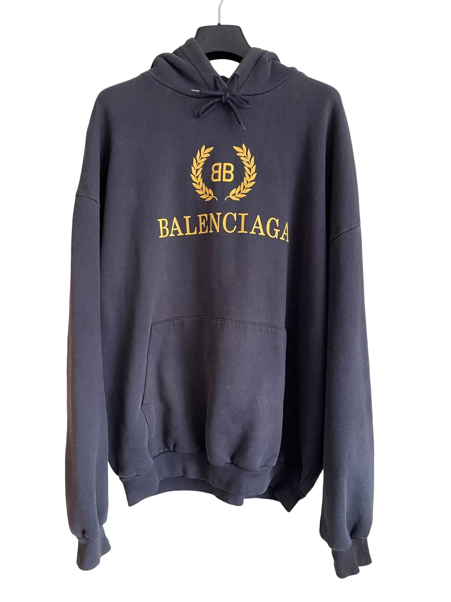 Balenciaga Balenciaga Wheat Logo Hoodie Size S Size US S / EU 44-46 / 1 - 1 Thumbnail