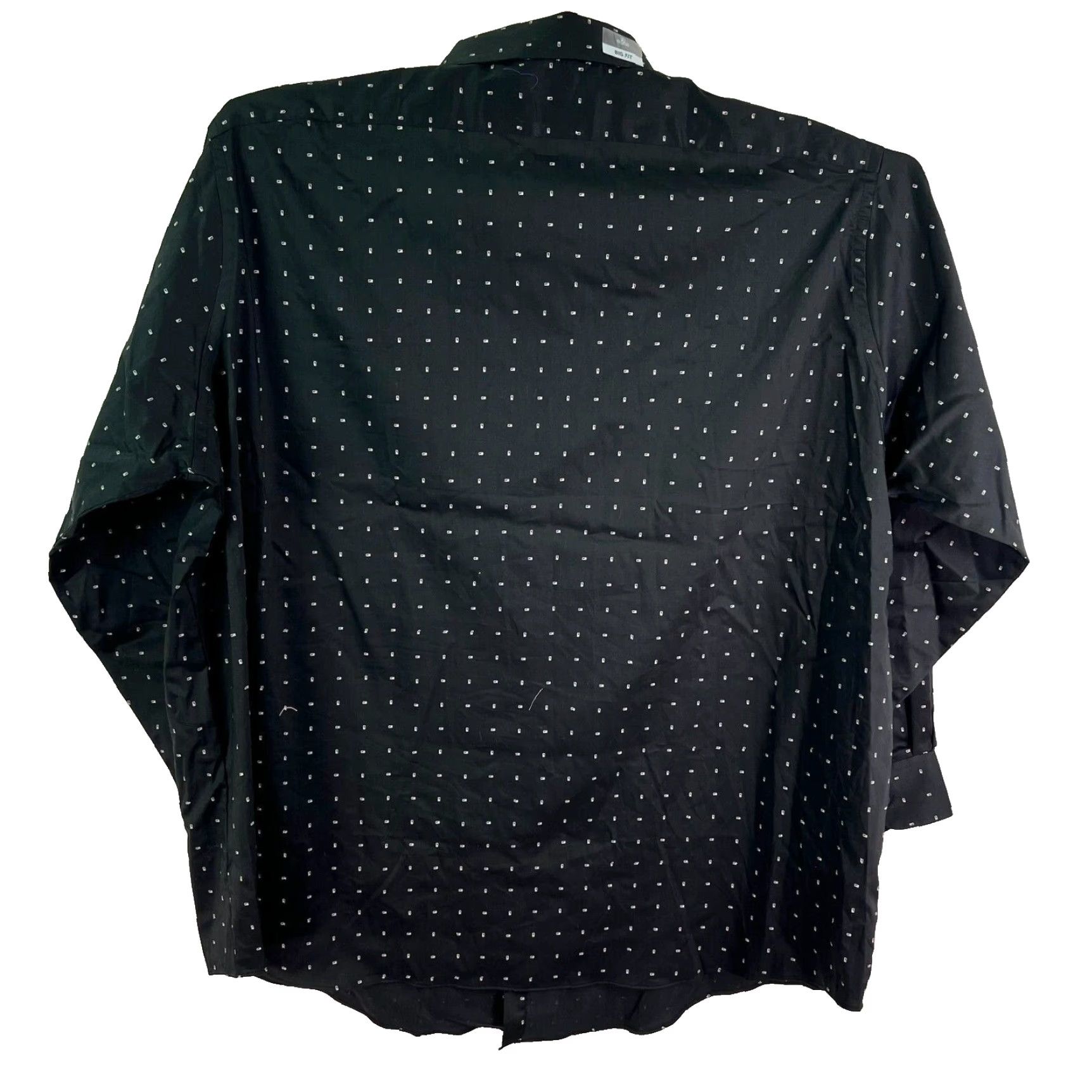 Van Heusen Van Heusen Button-Up Shirt Mens Big & Tall 19 Black Polka Dot Long Sleeve Chest 64 in Classic, Colorful, Designer Shirt Size US XXL / EU 58 / 5 - 2 Thumbnail