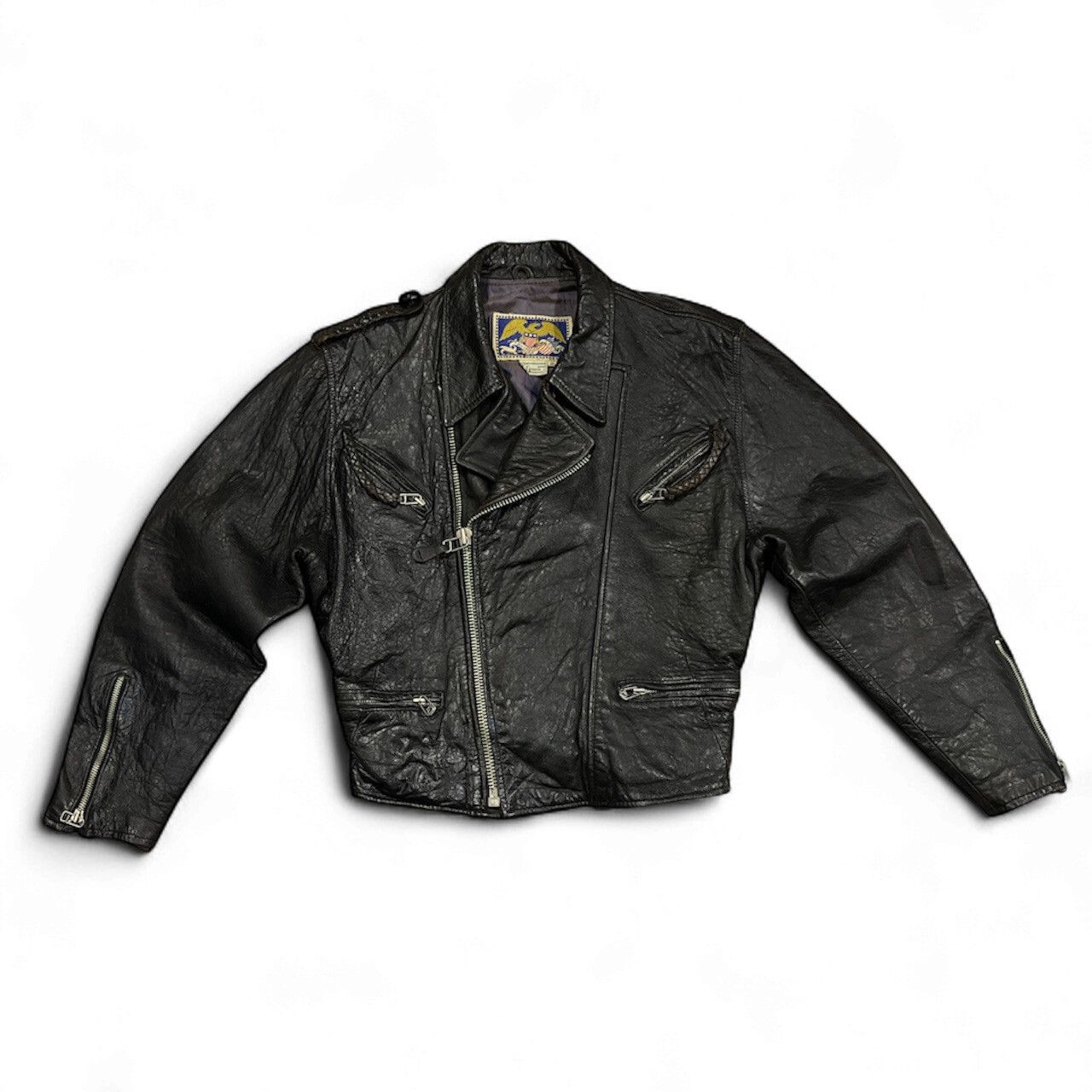 Avirex Vintage Avirex Double Rider Leather Jacket 80's Size US S / EU 44-46 / 1 - 1 Thumbnail