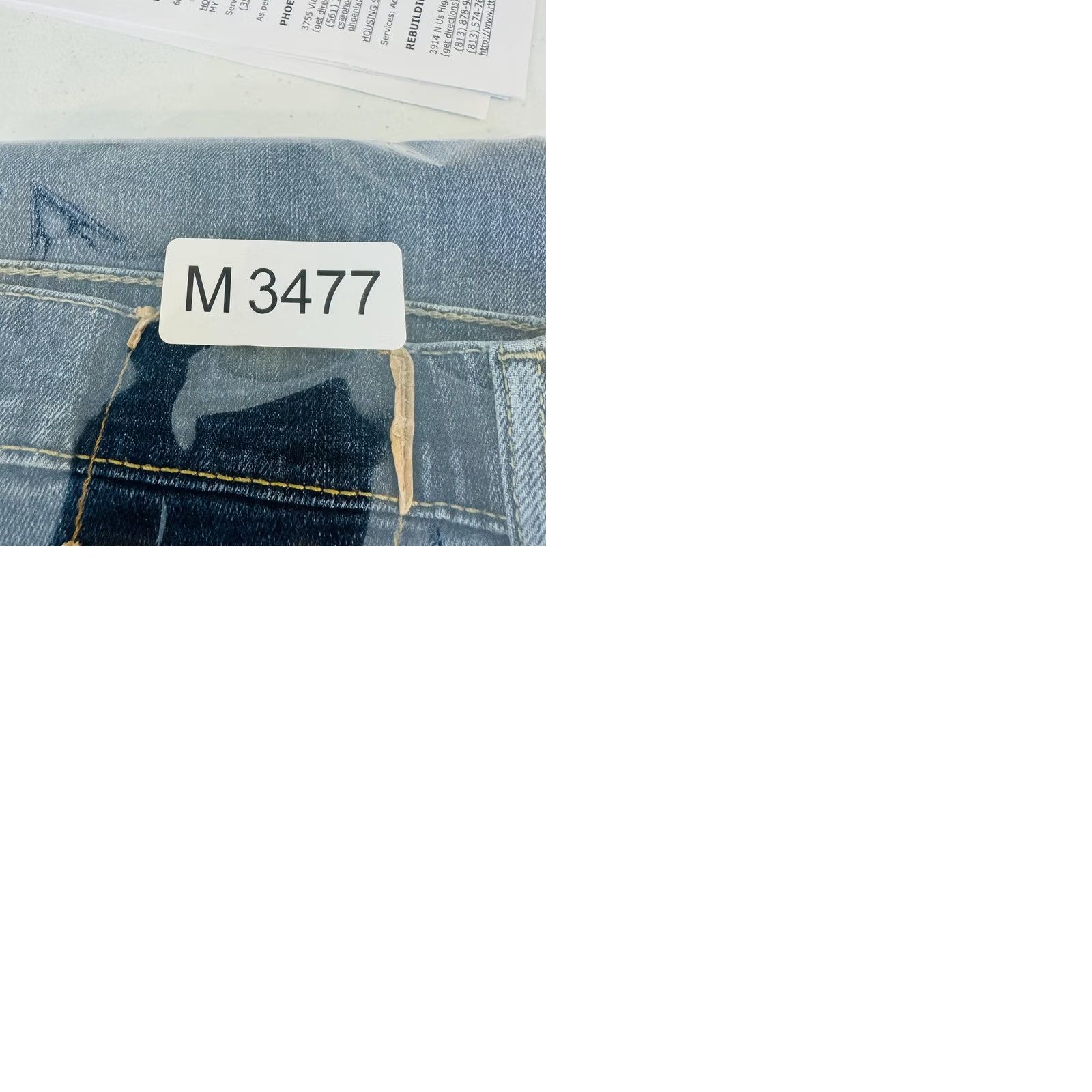 Levi's Levi's Jeans S40175 Mens 32x34 Blue Medium Wash Denim Zip Fly Tapered Stretch Distressed Pockets Logo Size US 32 / EU 48 - 10 Thumbnail