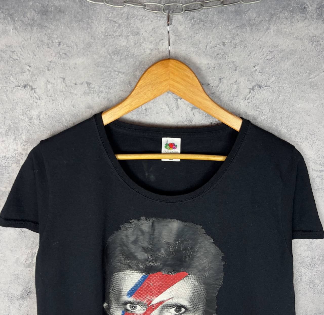 Band Tees David Bowie Women's Tee Size XXL Cotton Short Sleeve ` Size XXL / US 16-18 / IT 52-54 - 2 Thumbnail