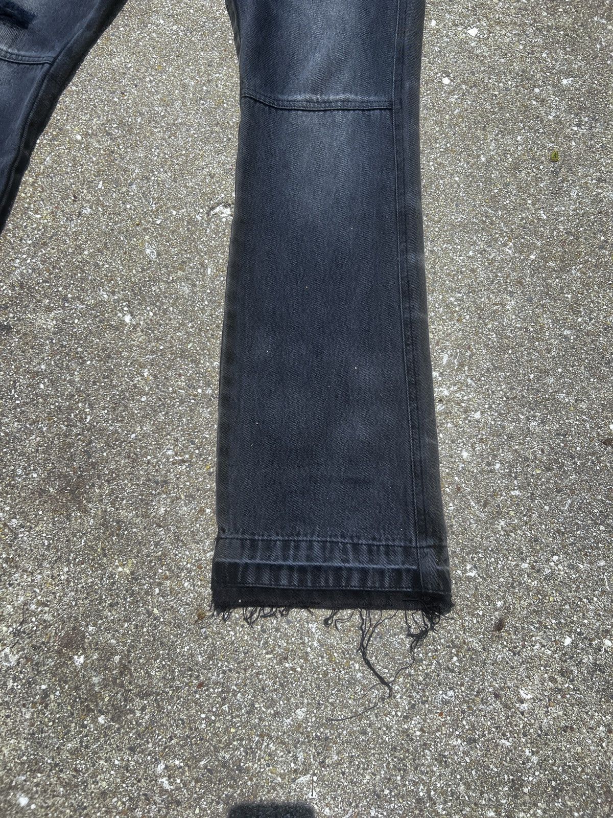 Other Rare black Ash Denim Black Faded slim Boot cut rare Size US 34 / EU 50 - 7 Thumbnail