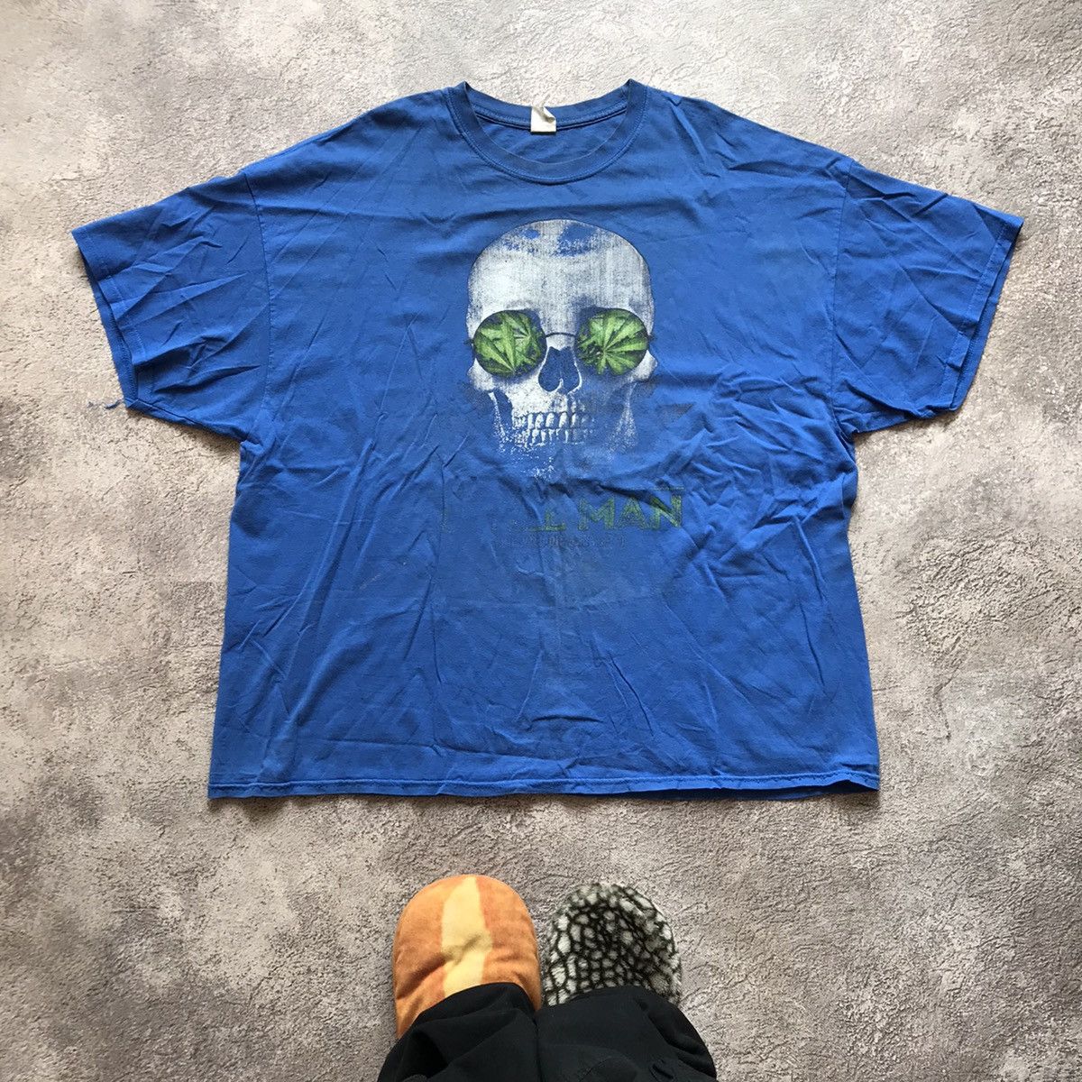 Vintage VINTAGE ADULT SEX DRUGS SKULL STONED FUNNY TEE Y2K Size US XXL / EU 58 / 5 - 1 Thumbnail