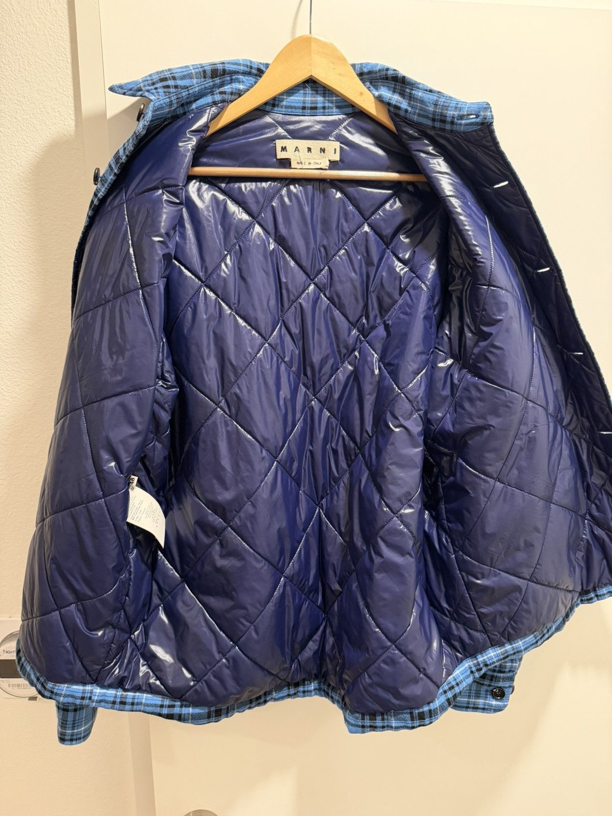 Marni Marni Flannel Jacket Astral blue Size US M / EU 48-50 / 2 - 2 Thumbnail