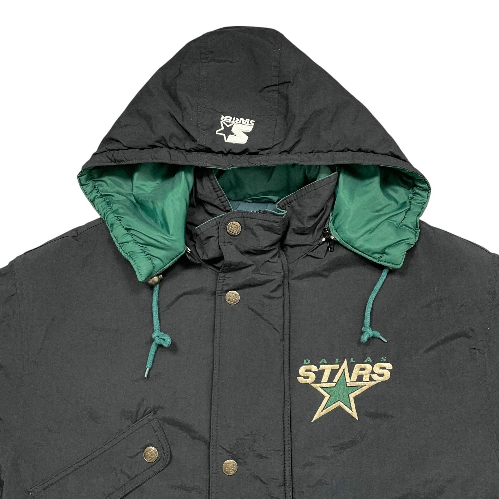NHL VTG 90s DALLAS STARS STARTER CENTER ICE PARKA COAT JACKET Size US M / EU 48-50 / 2 - 2 Thumbnail