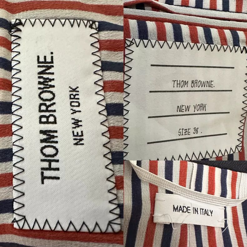 Thom Browne Thom BrowneDark blue striped suit jacket 2503-Nextarrow Size XS / US 0-2 / IT 36-38 - 3 Thumbnail
