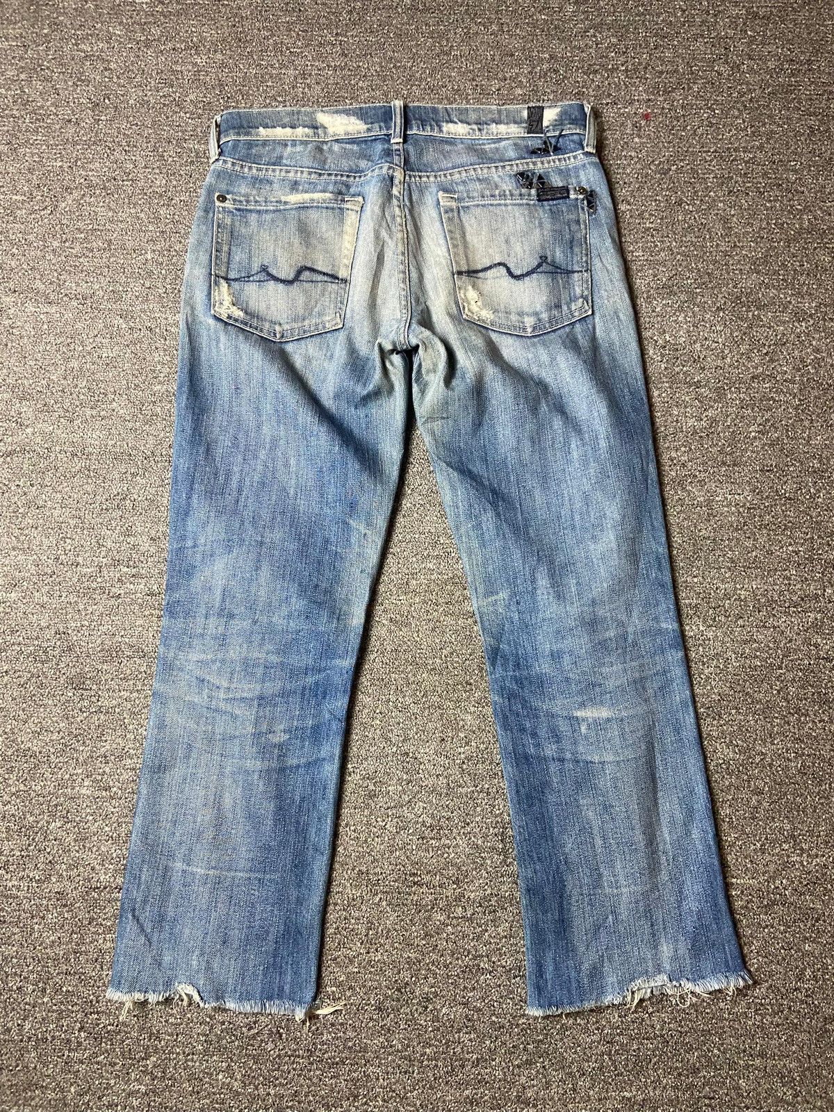 Japanese Brand × Jean × Vintage 7 For All Mankind Distressed Denim Jeans (128) Size US 30 / EU 46 - 2 Thumbnail