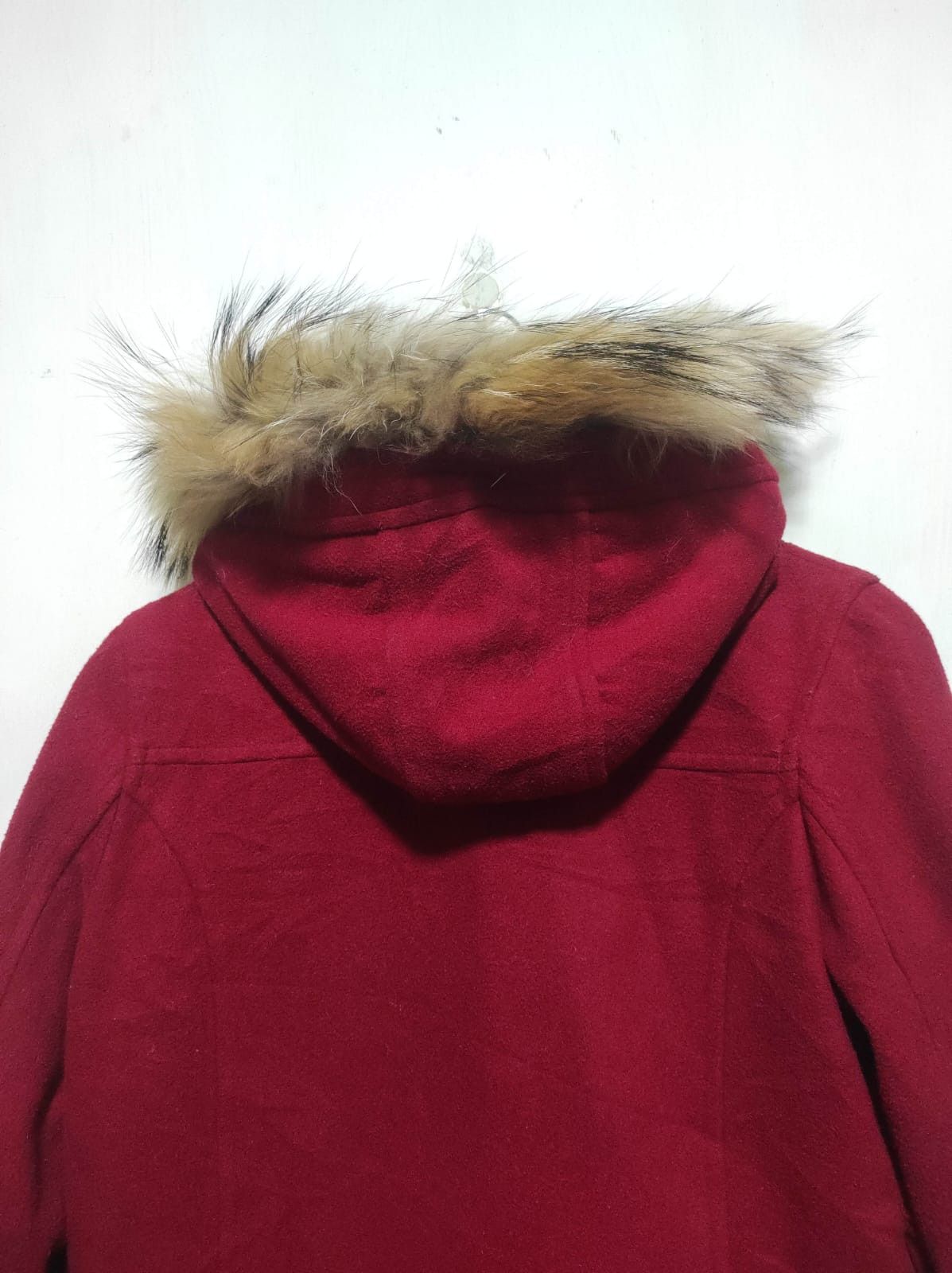 Japanese Brand Red Hoodie Duffle fur hoodie Ifsix LGB style Size US S / EU 44-46 / 1 - 13 Thumbnail