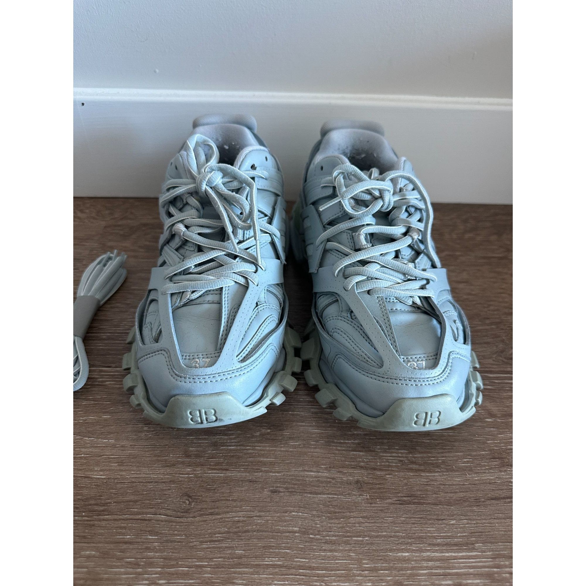 Balenciaga Balenciaga Track Sneakers Light Blue Size 7 Women’s Size US 7 / IT 37 - 4 Thumbnail