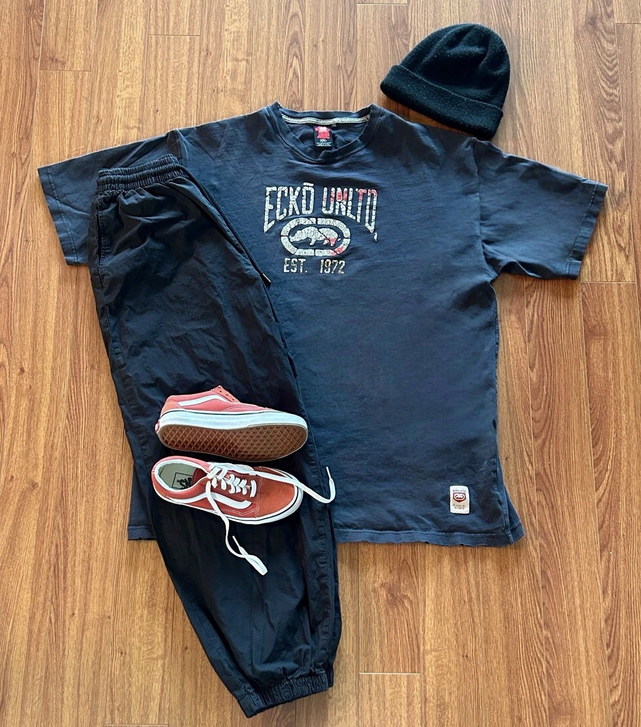 Ecko Unltd. Y2K Ecko Untold Baggy Skater Crackling 3D Effect Graphic Tee Size US XXL / EU 58 / 5 - 1 Thumbnail