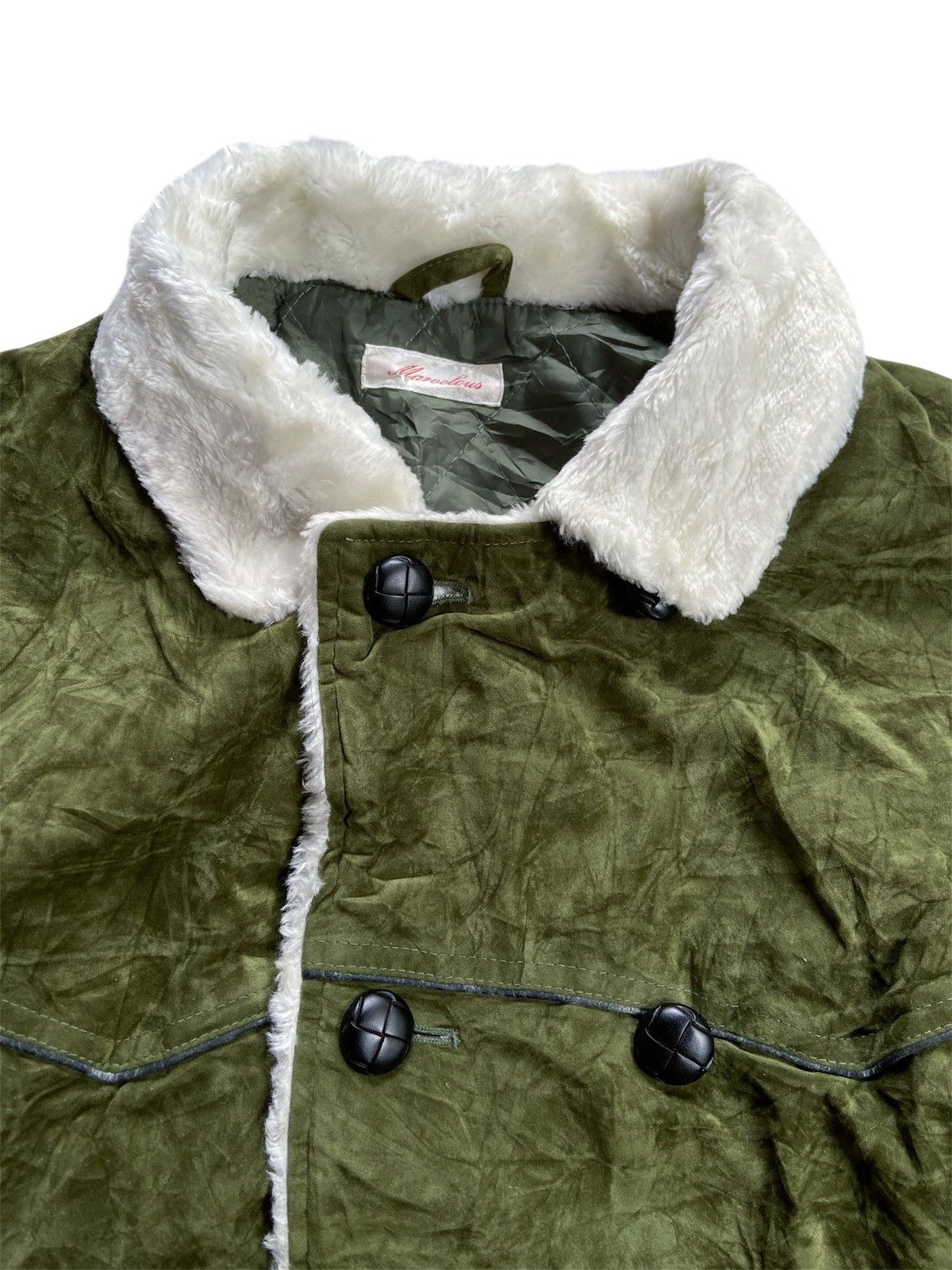 Japanese Brand MARVELOUS FAUX FUR MULTI POCKET WINTER JACKET Size US XL / EU 56 / 4 - 8 Thumbnail