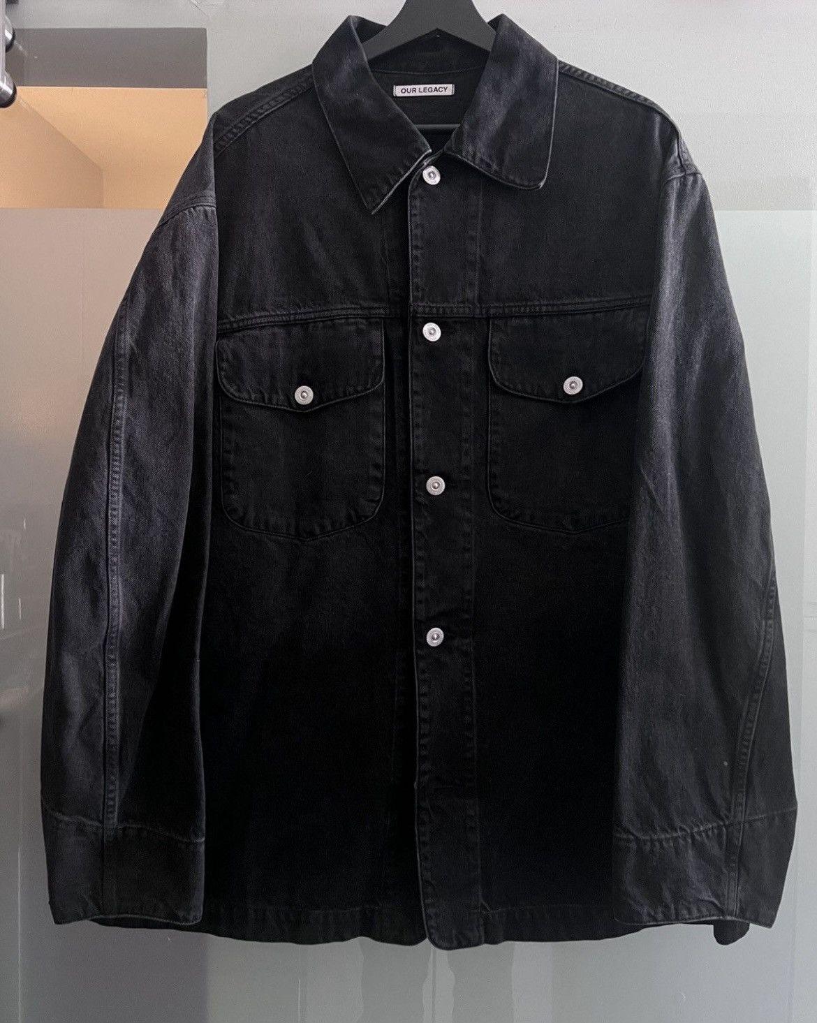 Our Legacy Our Legacy New Work Jacket - Black Denim Size US XL / EU 56 / 4 - 1 Thumbnail