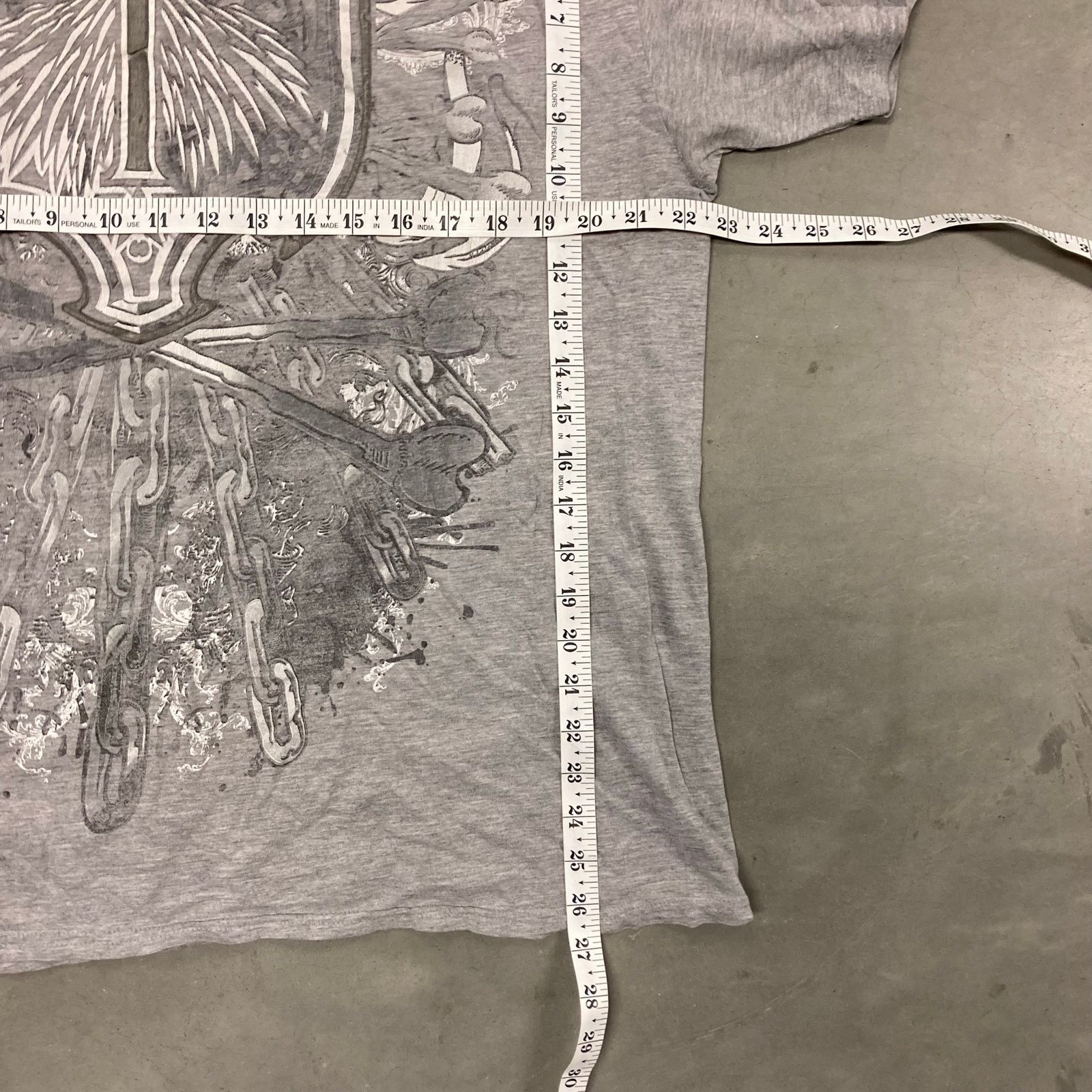Vintage Y2K skull graphic T-Shirt Size US XL / EU 56 / 4 - 4 Thumbnail