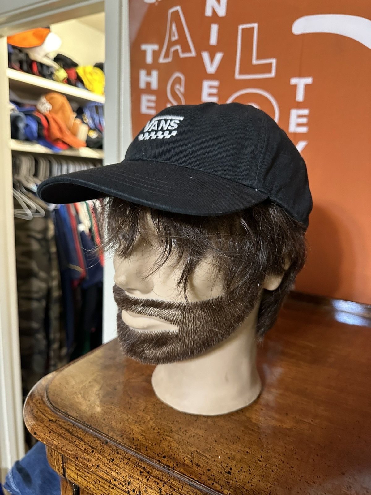Vans × Vintage Vintage Vans skateboarding “triple blackk” hat 00s Size ONE SIZE - 6 Thumbnail