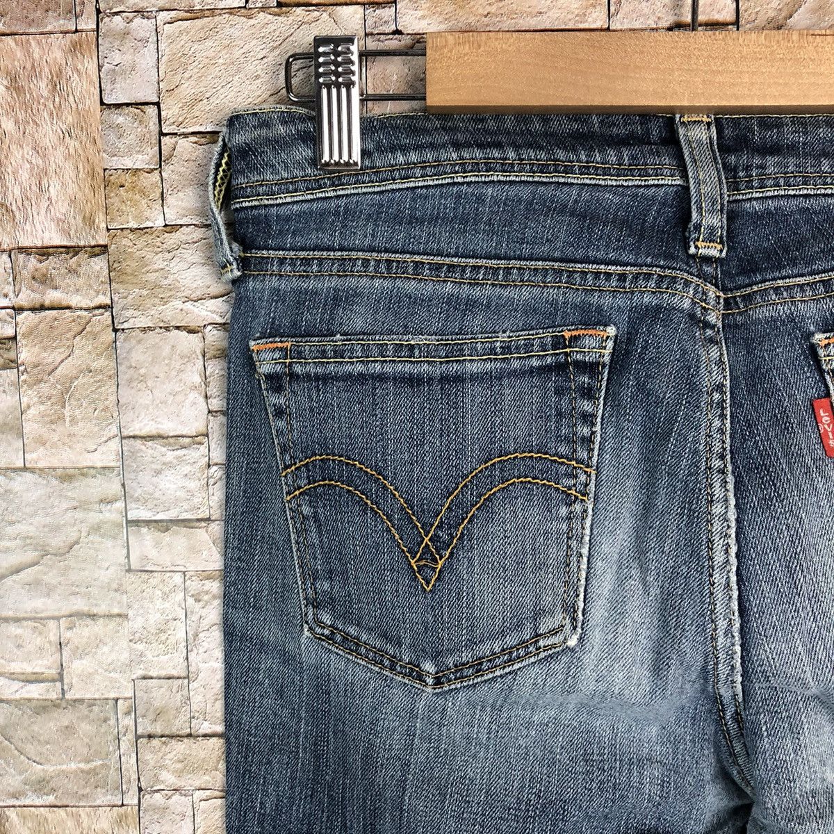 Levi's Levis Ladies Blue Disstressed Denim Pants #A606 Size 29" - 17 Thumbnail