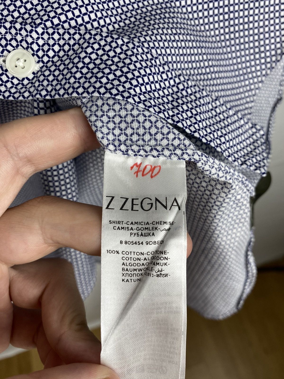Z Zegna Z Zegna Shirt Button Up Graphic Printed size 39 15 1/2 Size US M / EU 48-50 / 2 - 8 Thumbnail