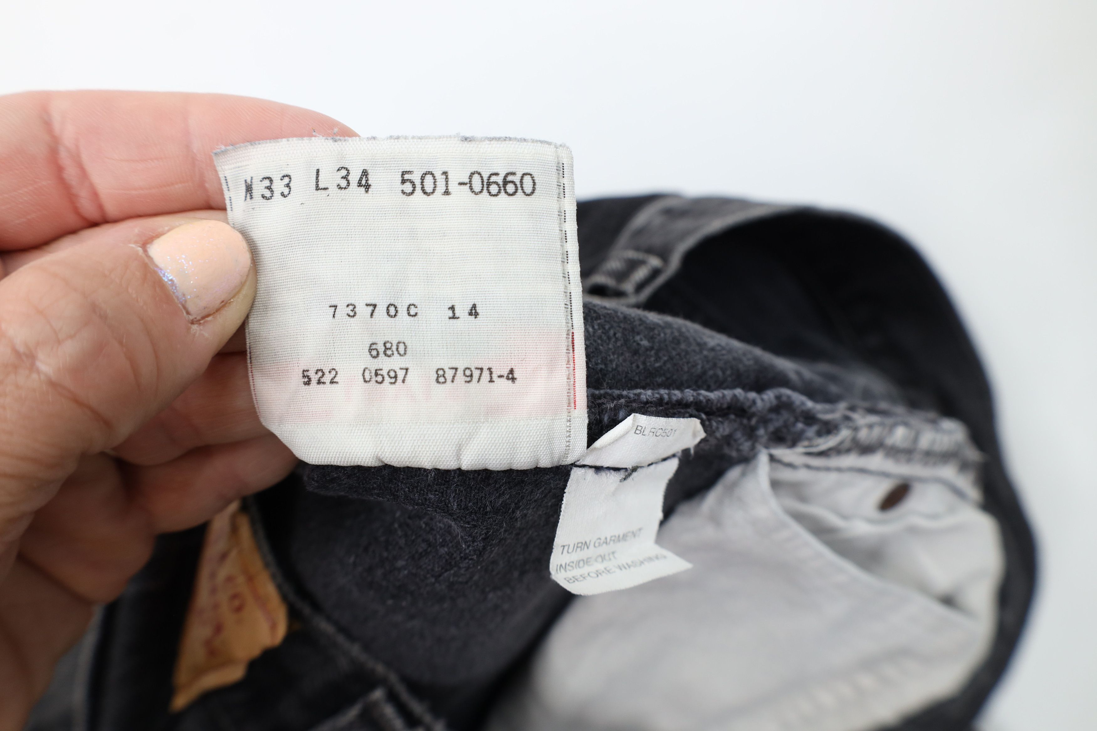 Levi's Vintage 90s Levis 501xx Button Fly Original Fit Jeans USA Size US 33 - 11 Thumbnail