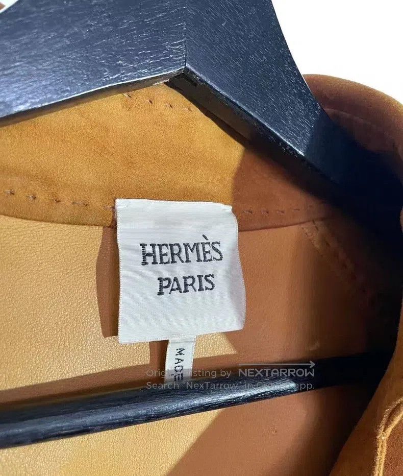 Hermes Hermes Leather Velvet Jacket Size XXS / US 00 / IT 34 - 6 Thumbnail