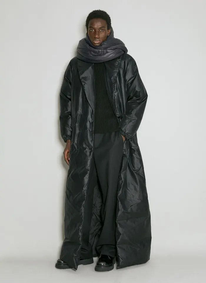 Saint Laurent Paris o1bcso1str1124 Long Down Coat in Black Size US L / EU 52-54 / 3 - 3 Thumbnail
