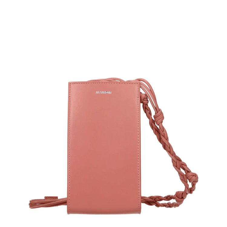 Jil Sander ob1o1e1124 Size: OS / Leather Smartphone Holder in Pink Size ONE SIZE - 1 Thumbnail