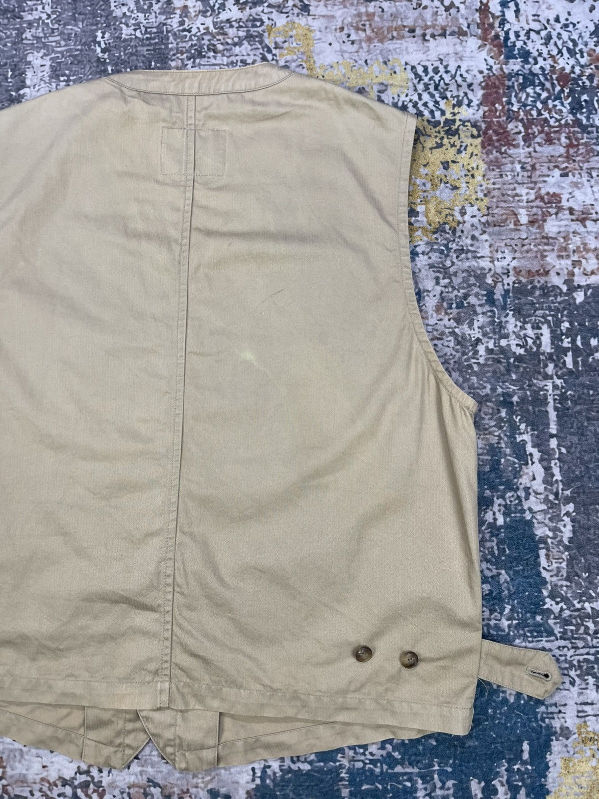 L.L. Bean Vintage LL Bean Herringbone Utility Work Vest Size US M / EU 48-50 / 2 - 5 Thumbnail